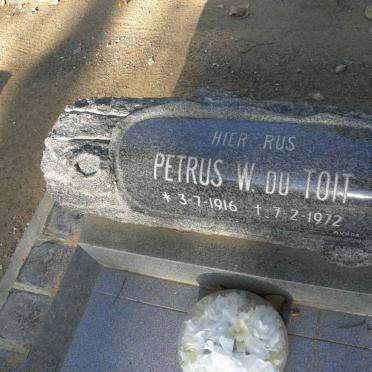 TOIT Petrus W., du 1916-1972