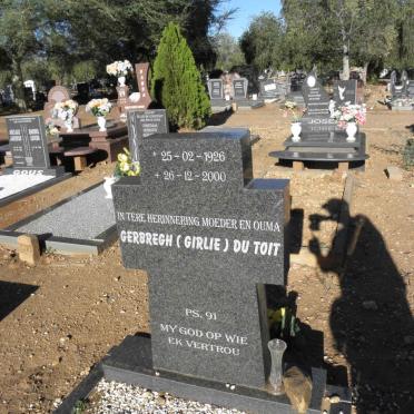 TOIT Gerbregh, du 1926-2000