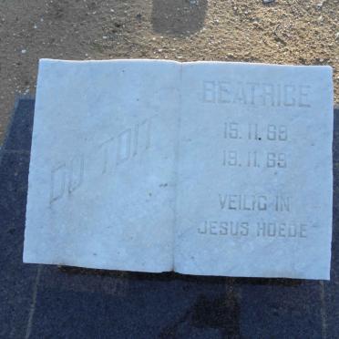 TOIT Beatrice, du 1969-1969