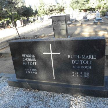 TOIT Hendrik Jacobus, du 1923-1969 &amp; Ruth-Marie KOCH 1928-2000