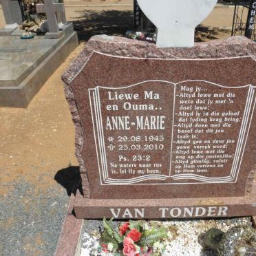 TONDER Anne-Marie, van 1945-2010