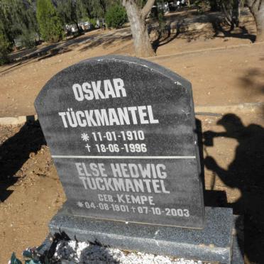 TÜCKMANTEL Oskar 1910-1996 &amp; Else Hedwig KEMPE 1901-2003