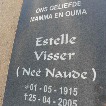 VISSER Estelle nee NAUDE 1915-2005