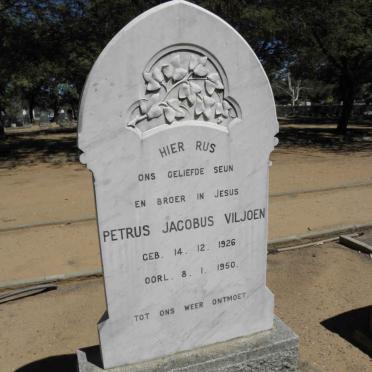 VILJOEN Petrus Jacobus 1926-1950