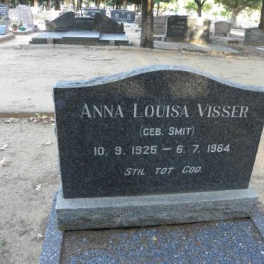 VISSER Anna Louisa nee SMIT 1925-1964