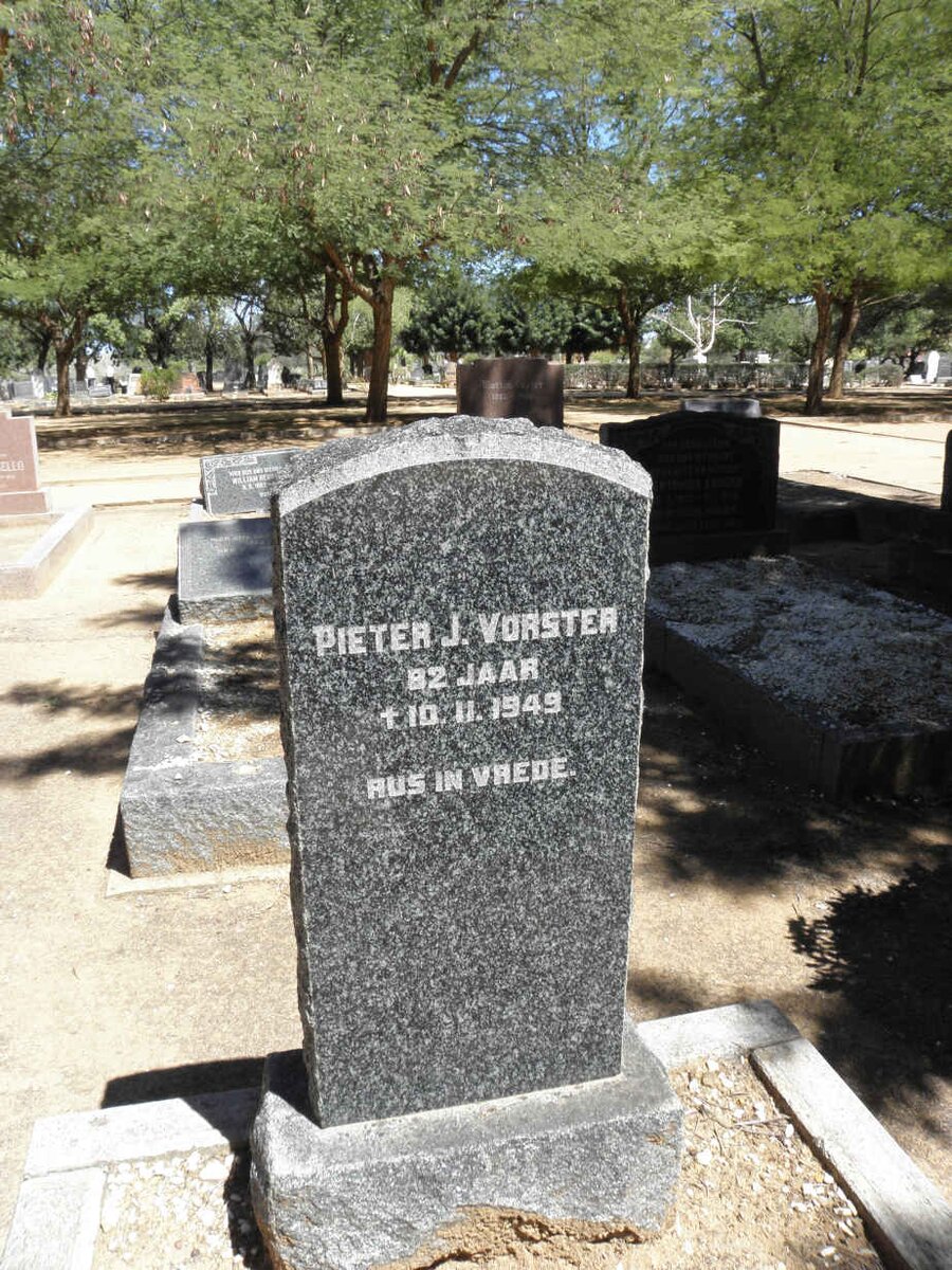 VORSTER Pieter J. -1949