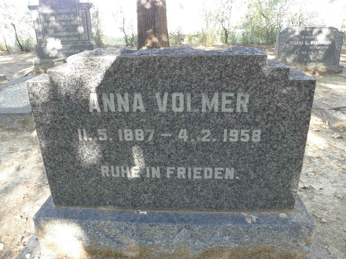 VOLMER Anna 1887-1958