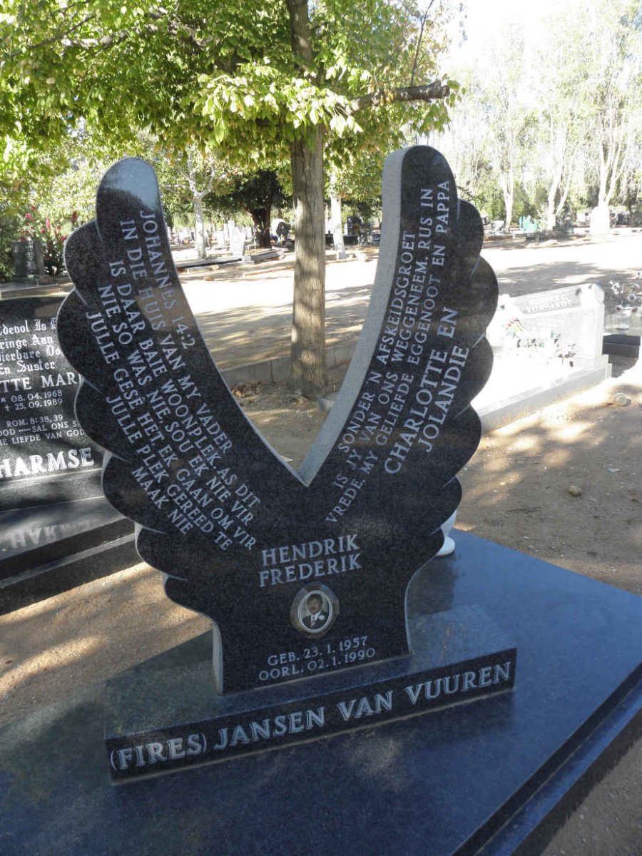 VUUREN Hendrik Frederik, Jansen van 1957-1990