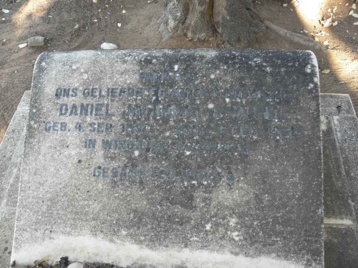 WAAL Daniel Jacobus, de 1867-1938