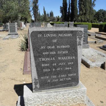 WAKEHAM Thomas 1913-1964