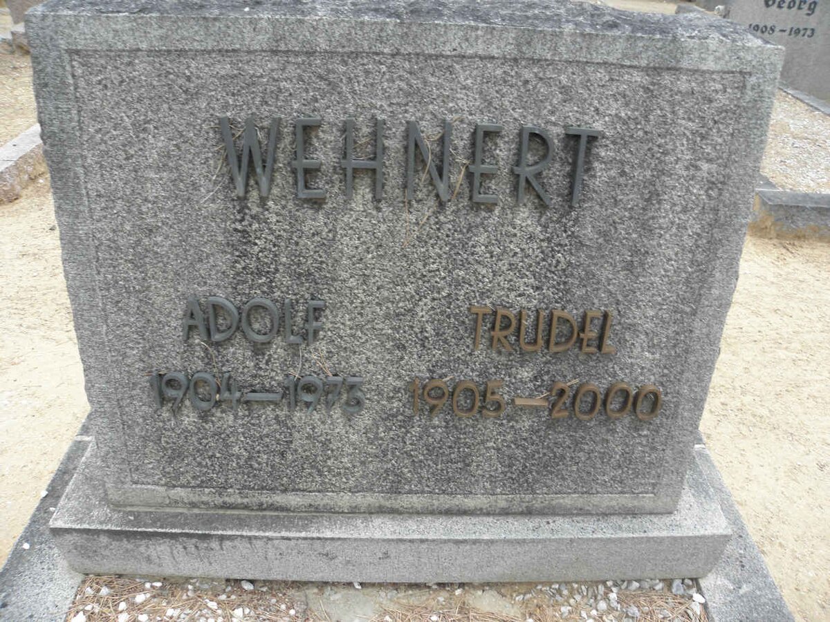 WEHNERT Adolf 1904-1973 &amp; Trudel 1905-2000