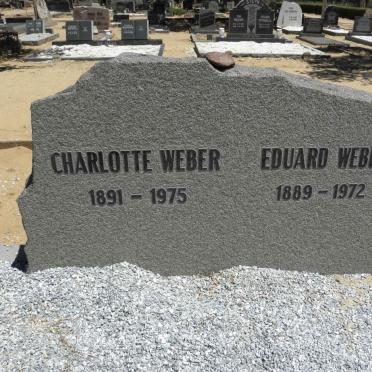 WEBER Eduard 1889-1972 &amp; Charlotte 1891-1975