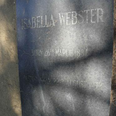 WEBSTER Isabella 1884-1972