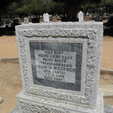 WEGENER Hedwig nee BARTEL -1949