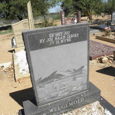 WELGEMOED Johan 1940-2004