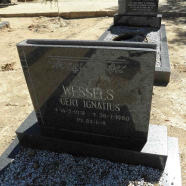 WESSELS Gert Ignatius 1931-1980