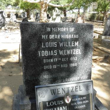 WENTZEL Louis Willem Tobias 1893-1964 : : WENTZEL Louis William Arthur 1924-2009