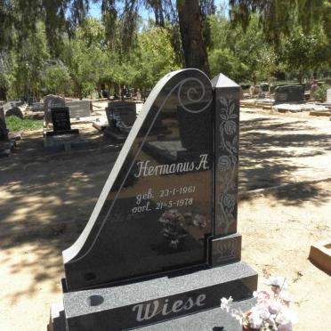 WIESE Hermanus A. 1961-1978