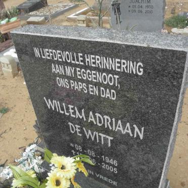 WITT Willem Adriaan, de 1946-2005