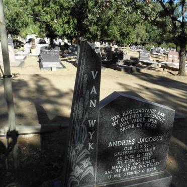 WYK Andries Jacobus, van 1959-1989