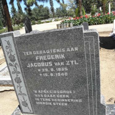 ZYL Frederik Jacobus, van 1865-1940