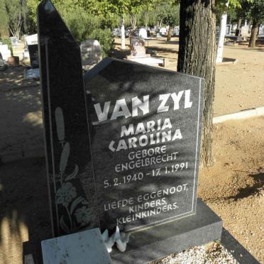 ZYL Willem Petrus, van 1940-2003 &amp; Maria Carolina ENGELBRECHT 1940-1991