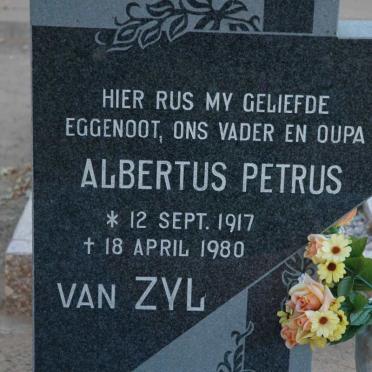 ZYL Albertus Petrus, van 1917-1980