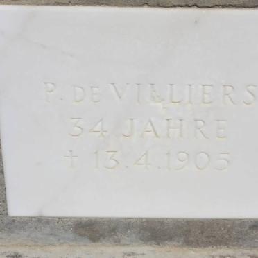 VILLIERS P., de -1905