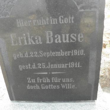 BAUSE Erika 1910-1911