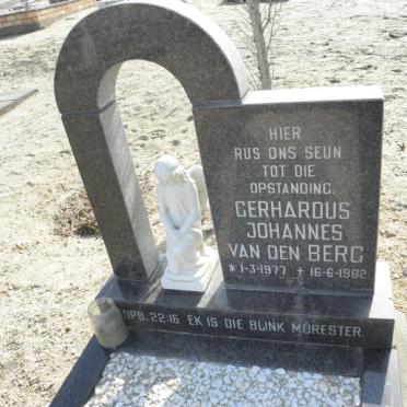 BERG Gerhardus Johannes, van den 1977-1982