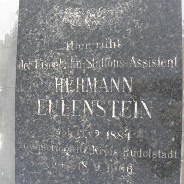 EULENSTEIN Hermann 1884-1906