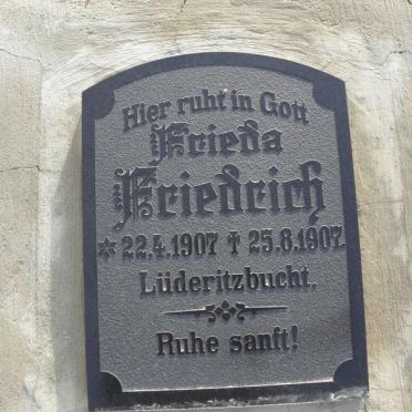 FRIEDRICH Frieda 1907-1907