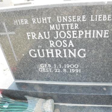GUHRING Josephine Rosa 1900-1991