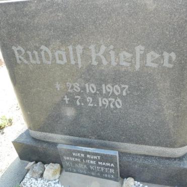 KIEFER Rudolf 1907-1970 &amp; Klara 191?-1993