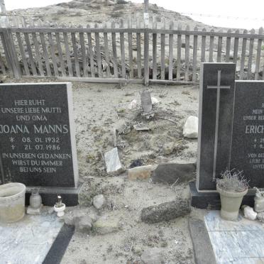 MANNS Erich 1929:1975 &amp; Joana 1932-1986