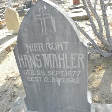 MAHLER Hans 1877-1912 