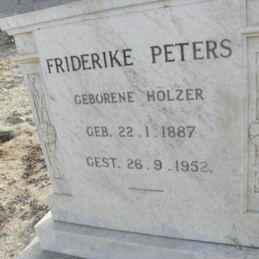 PETERS Friderike nee HOLZER 1887-1952
