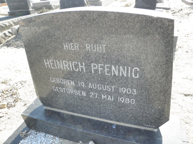 PFENNIG Heinrich 1903-1980