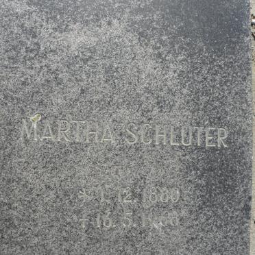 SCHLUTER Martha 1880-1968