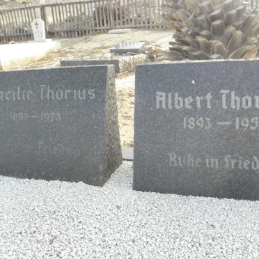 THORIUS Albert 1893-1950 &amp; Cacilie 1893-1973