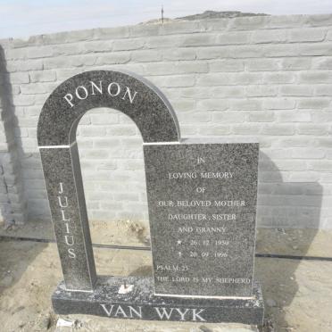 WYK Julius Ponon, van 1950-1996