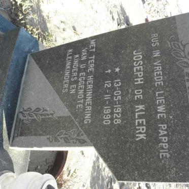 KLERK Joseph, de 1928-1990
