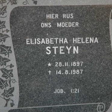 STEYN Elisabetha Helena 1897-1987