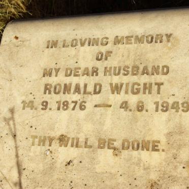 WIGHT Ronald 1876-1949