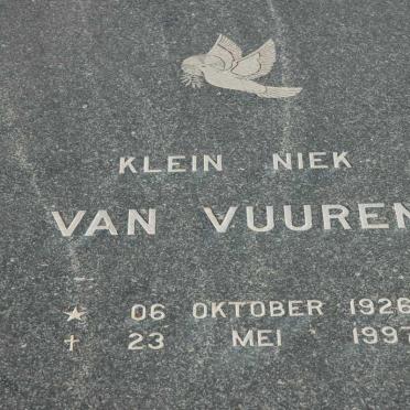 VUUREN Niek, van 1926-1997