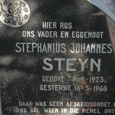 STEYN Stephanus Johannes 1923-1968