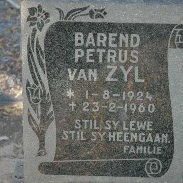ZYL Barend Petrus, van 1924-1960