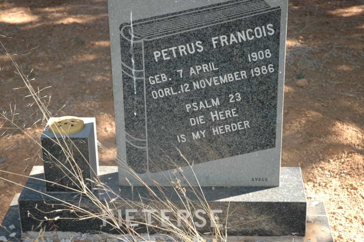 PIETERSE Petrus Francois 1908-1986
