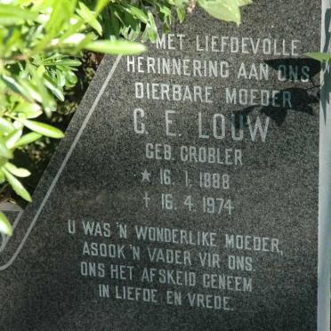LOUW C.E. nee GROBLER 1888-1974