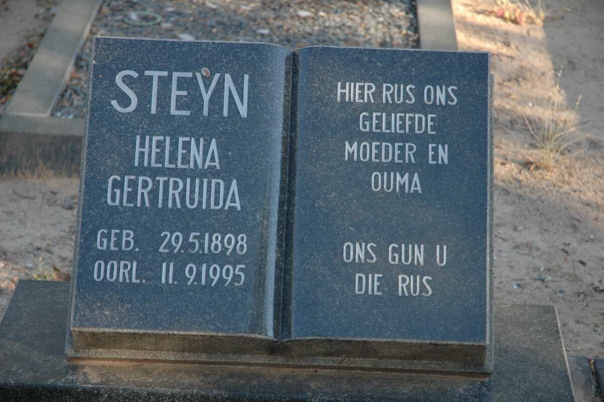 STEYN Helena Gertruida 1898-1995